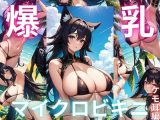 爆乳マイクロビキニ 国宝級の役満ボディを堪能する【ケモ耳編】