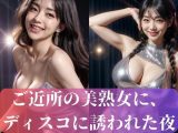 ご近所の美熟女に、 ディスコに誘われた夜